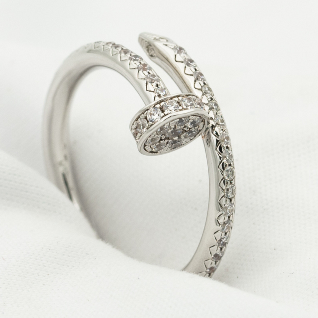 Dream JUSTE RING 1.8MM SILVER DIAMONDS