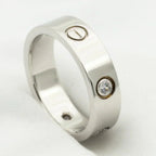 Dream LOVE RING 5.5MM 3 DIAMONDS SILVER
