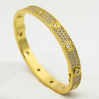 Dream LOVE ARMBAND 6,1 MM DIAMANTBESETZT 10 GROSSE DIAMANTEN