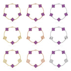 [Dream ]New  CLOVER 5 MOTIF VIOLET BRACELET COLLECTION