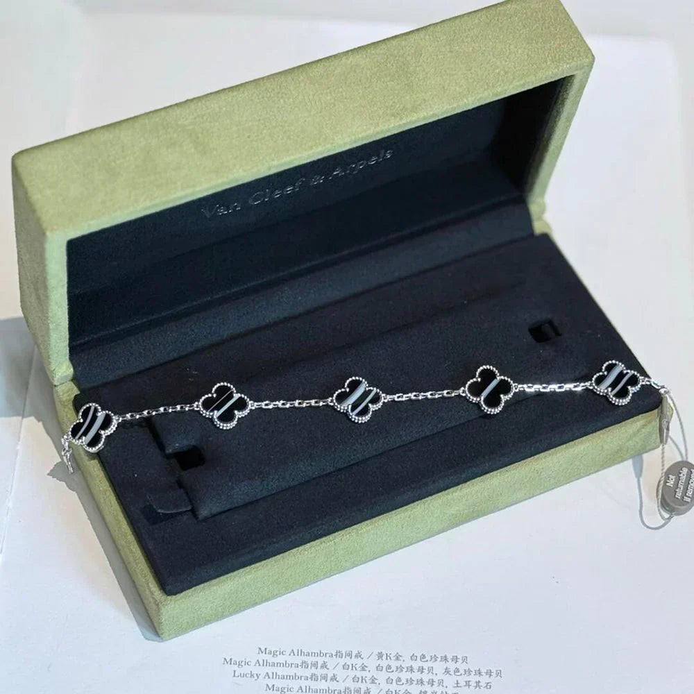 [Dream ]New  CLOVER 5 MOTIF PULSAR STONE BRACELET COLLECTION