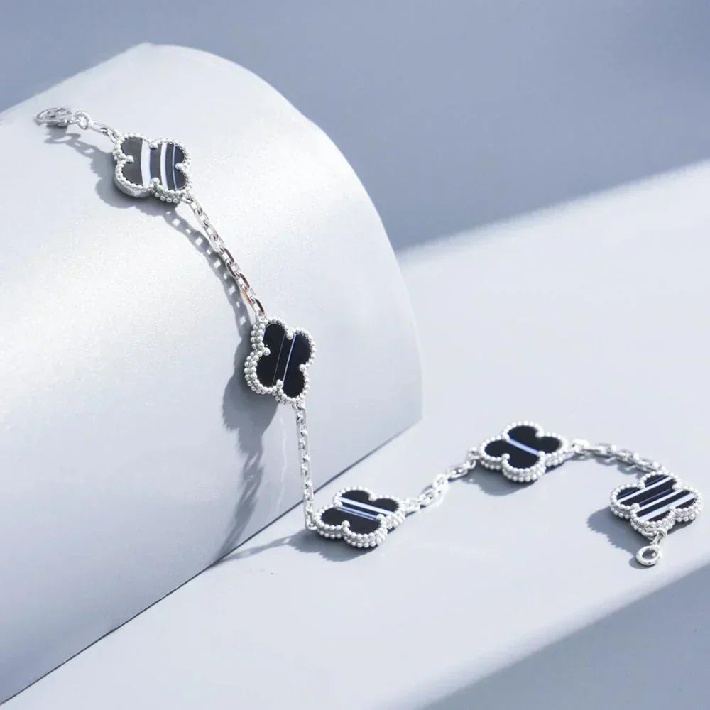 [Dream ]New  CLOVER 5 MOTIF PULSAR STONE BRACELET COLLECTION