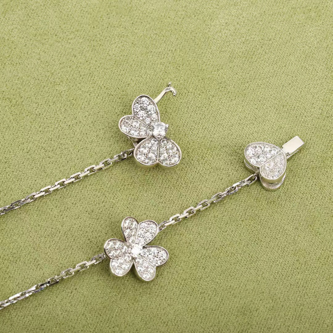 Dream FRIVOLE SILVER 9 FLOWERS NECKLACE