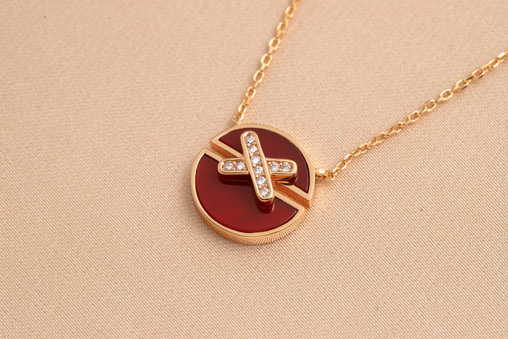 DREAM JEUX DE PINK GOLD DIAMOND NECKLACE