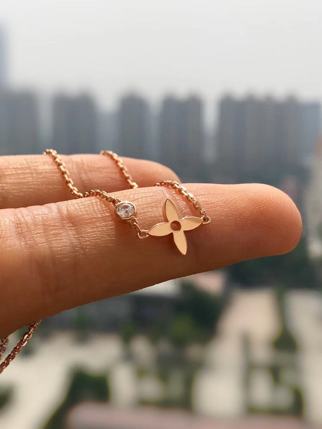 Dream BLOSSOM PENDANT PINK GOLD AND DIAMOND