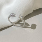 [Dream]MY TWIN TOI & MOI SILVER DIAMOND RING
