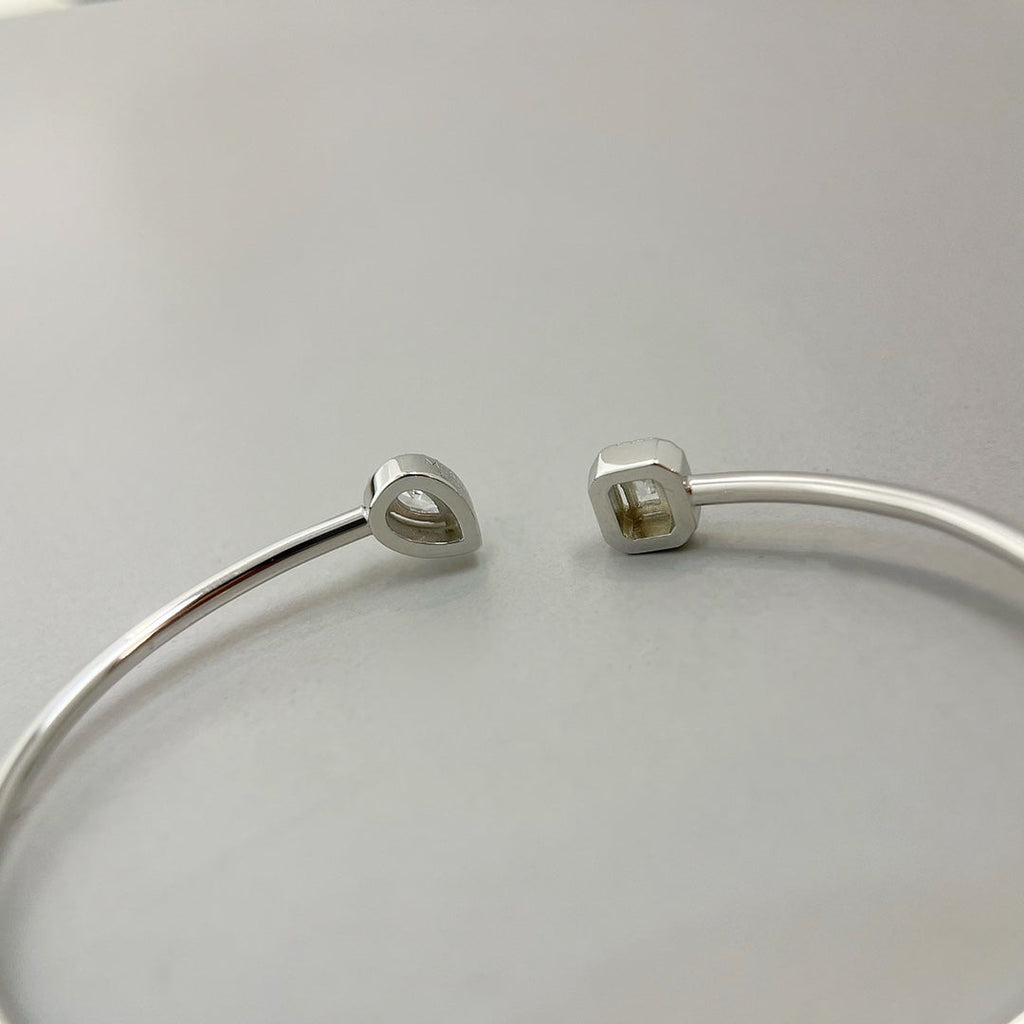[Dream]JONC FLEX MY TWIN TOI & MOI ARMBAND SILBER DIAMANT