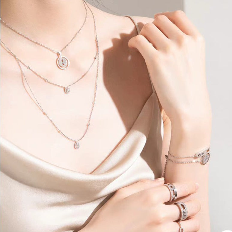 [Dream]LUCKY MOVER PM PAVED NECKLACE
