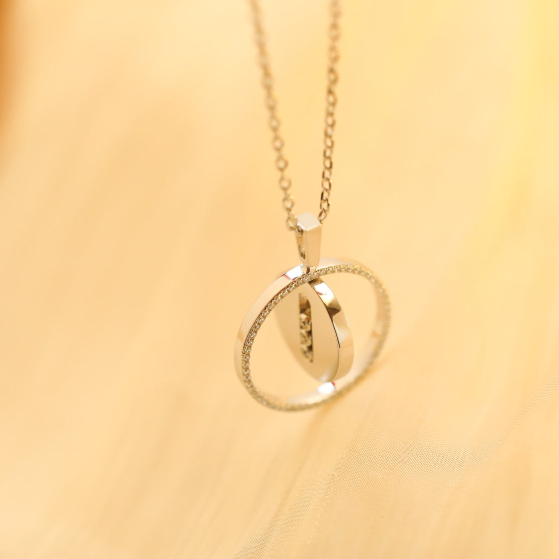 [Dream]LUCKY MOVE MM SILVER DIAMOND NECKLACE
