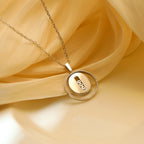 [Dream]LUCKY MOVE MM SILVER DIAMOND NECKLACE