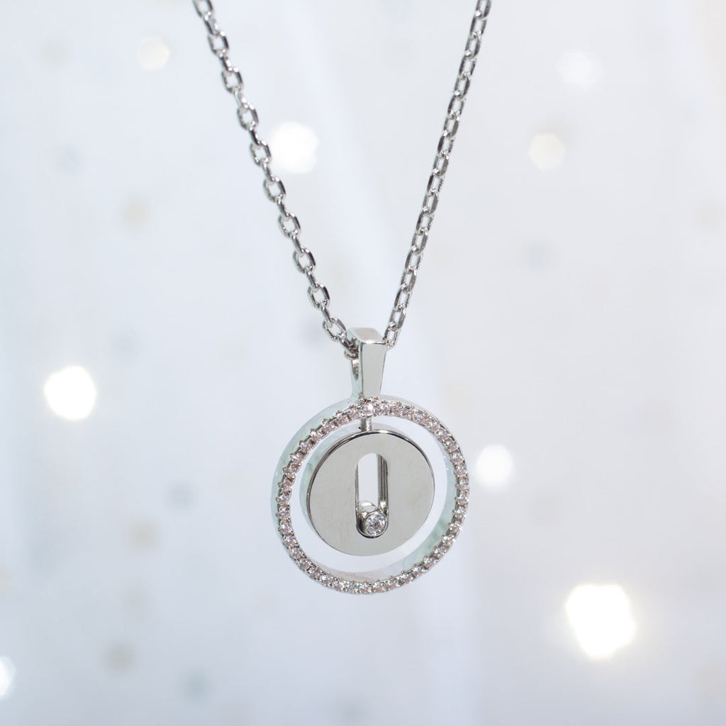 [Dream]LUCKY MOVE PM NECKLACE SILVER DIAMOND