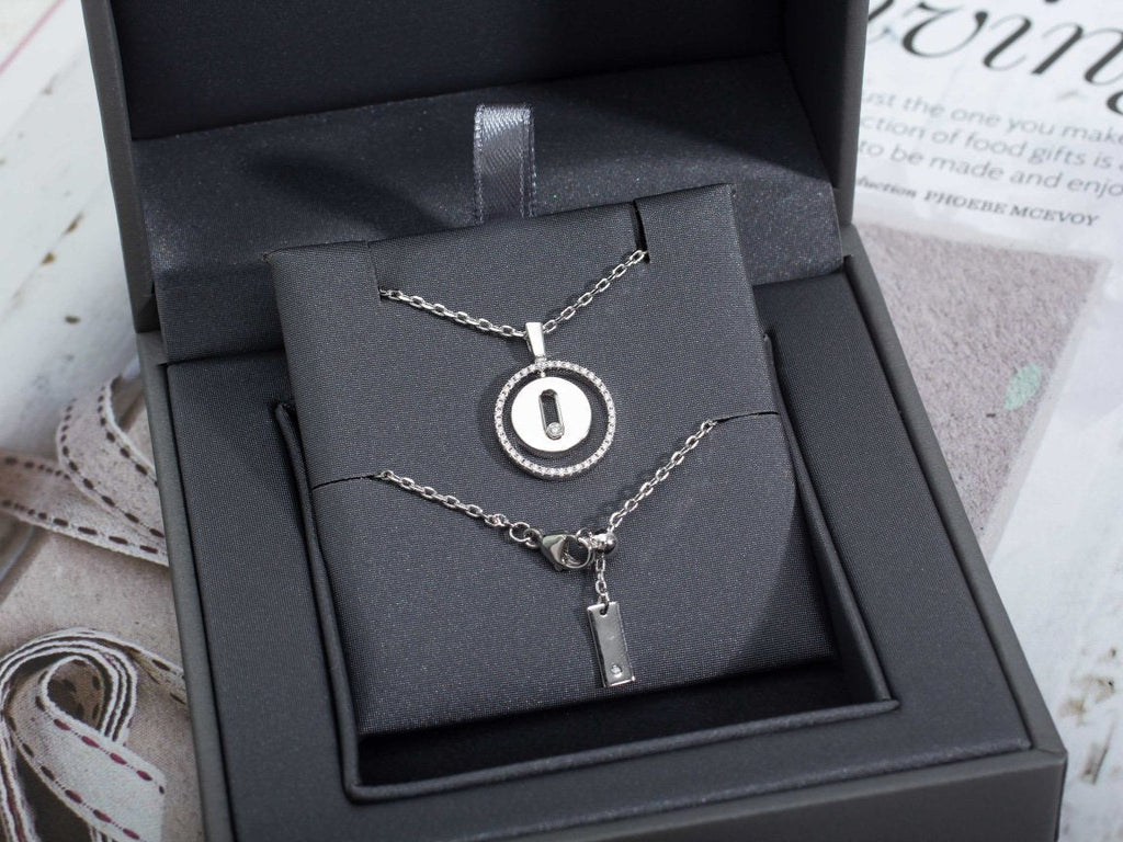 [Dream]LUCKY MOVE PM NECKLACE SILVER DIAMOND