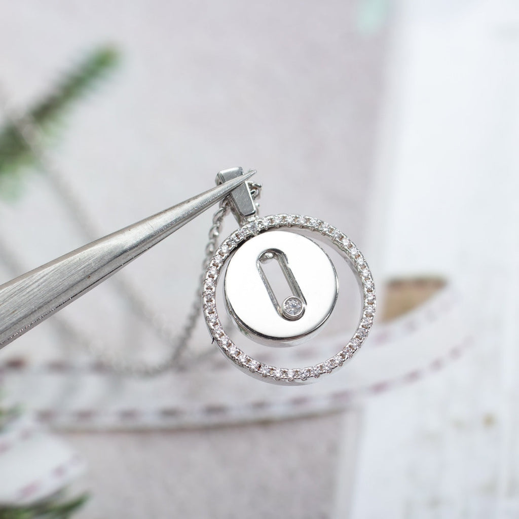 [Dream]LUCKY MOVE PM NECKLACE SILVER DIAMOND