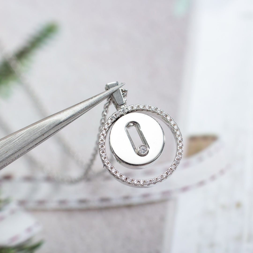 [Dream]LUCKY MOVE PM NECKLACE SILVER DIAMOND