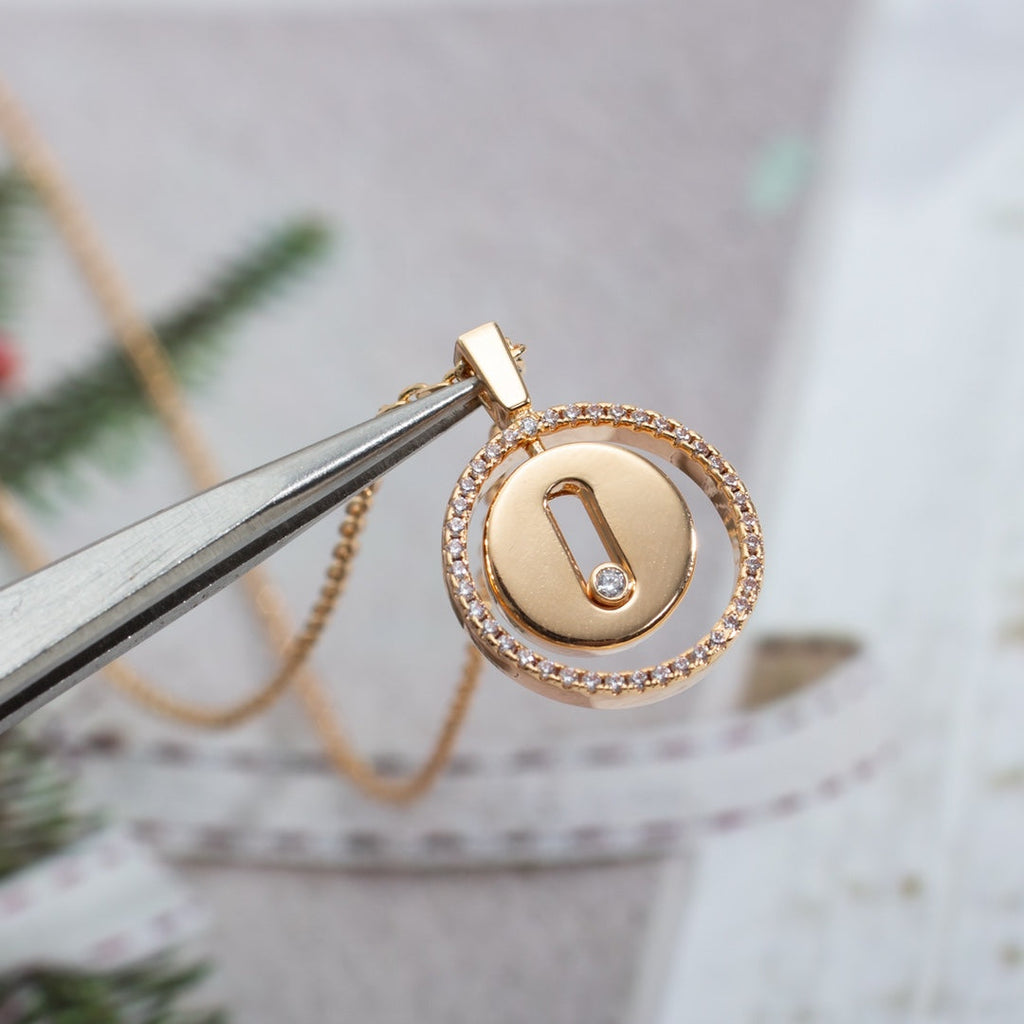 [Dream]LUCKY MOVE PM HALSKETTE ROSÉGOLD DIAMANT
