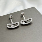 [Dream]MOVE UNO SILVER DIAMOND EARRINGS