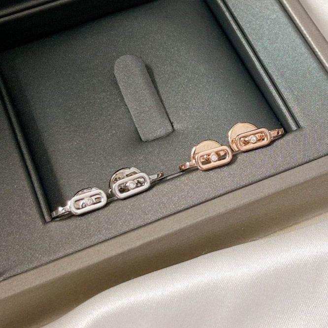 [Dream]CREOLES MOVE UNO MINI 1 DIAMANT-OHRRINGE