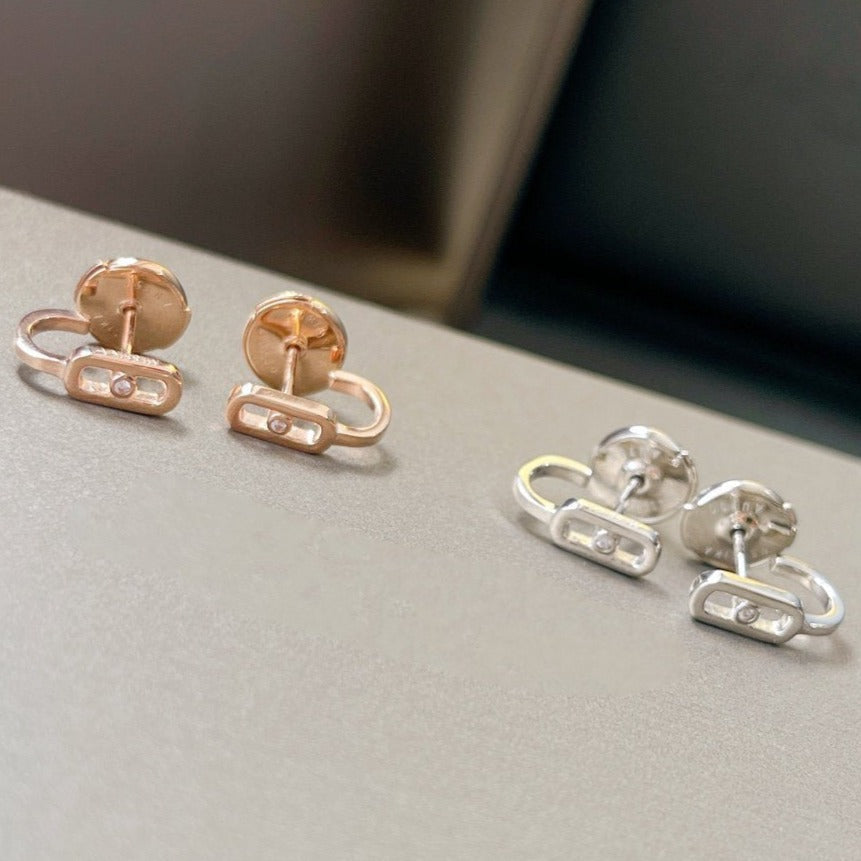 [Dream]CREOLES MOVE UNO MINI 1 DIAMANT-OHRRINGE