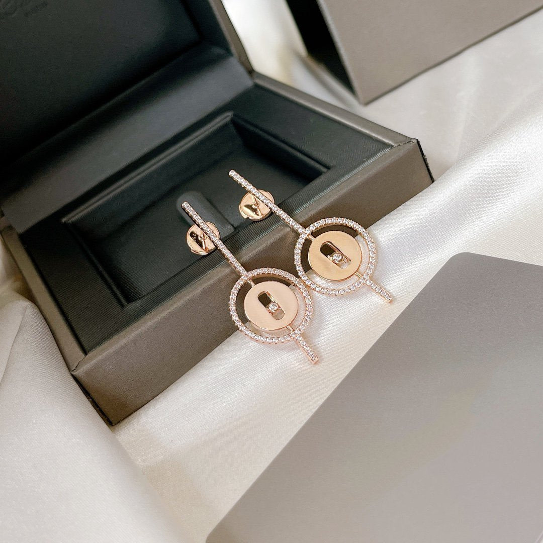 [Dream]LUCKY MOVE PFEIL-OHRRINGE AUS ROSÉGOLD MIT DIAMANTEN