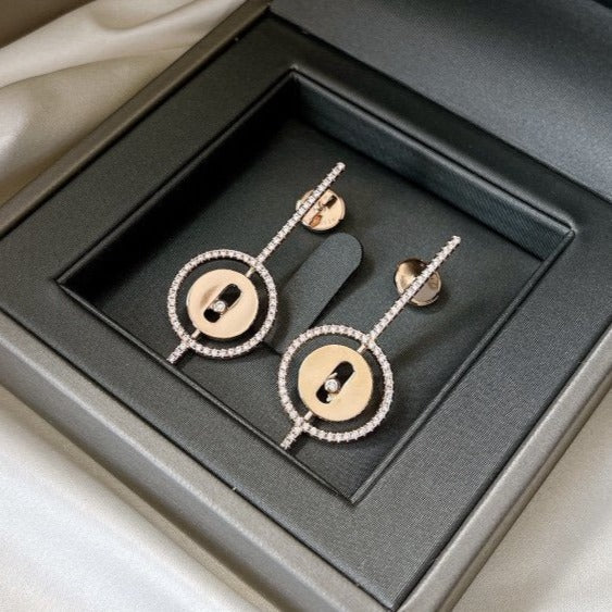 [Dream]LUCKY MOVE PFEIL-OHRRINGE AUS ROSÉGOLD MIT DIAMANTEN