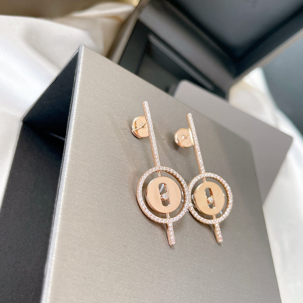 [Dream]LUCKY MOVE PFEIL-OHRRINGE AUS ROSÉGOLD MIT DIAMANTEN