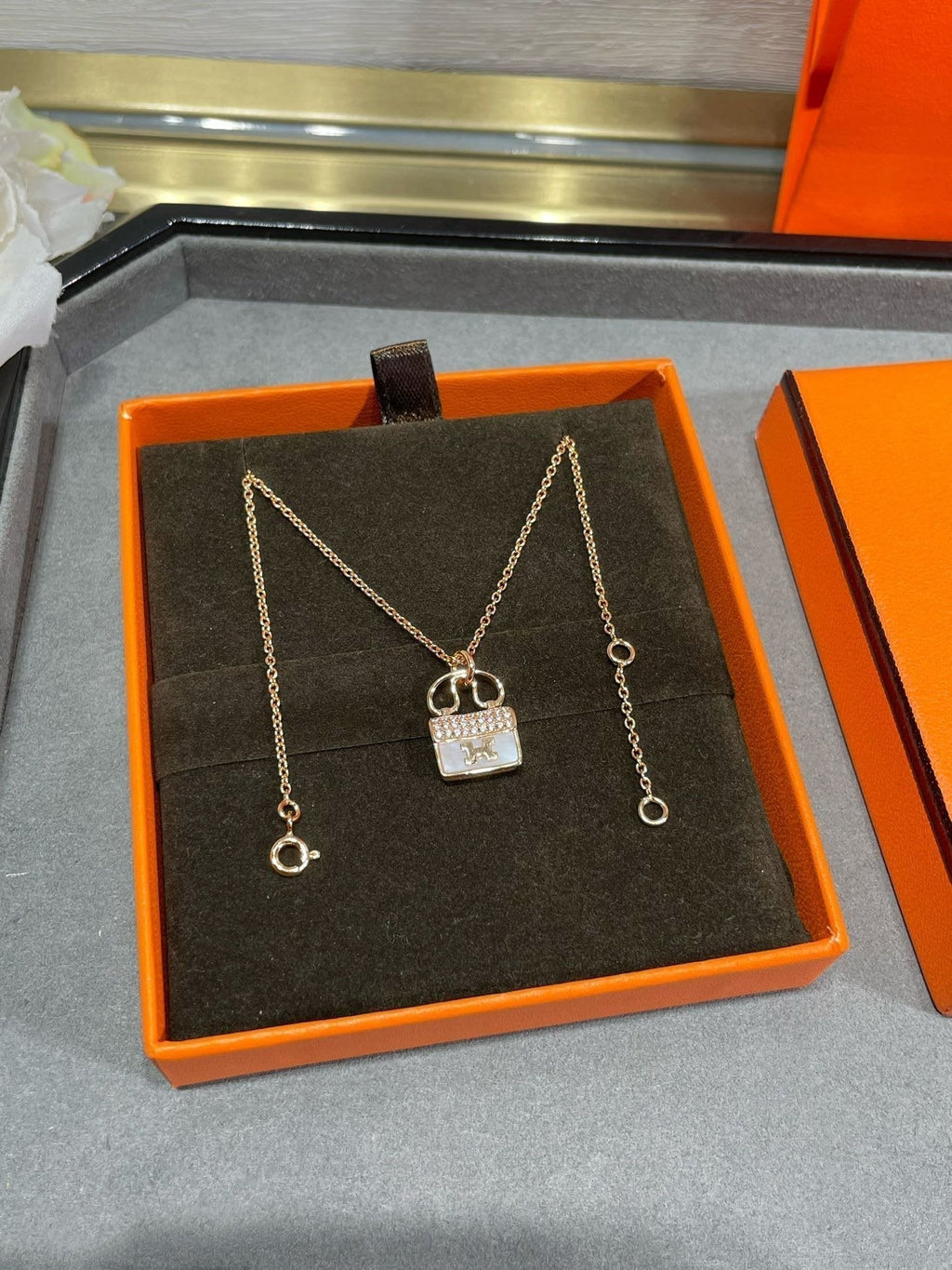 Dream H CIRCE MOISSANITE PENDANT NECKLACE GOLD