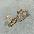 Dream HM FULL DIAMOND PIG NOSE STUD EARRINGS