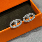 Dream HM FULL DIAMOND PIG NOSE STUD EARRINGS