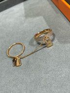 Dream HM KELLY CLOCHETTE DOUBLE RING IN  WITH DIAMONDS