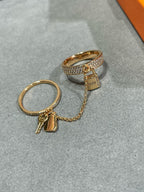Dream HM KELLY CLOCHETTE DOUBLE RING IN  WITH DIAMONDS
