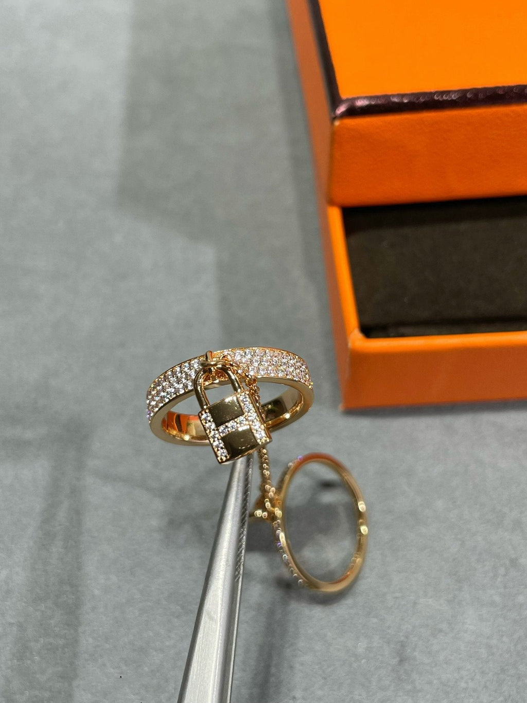 Dream HM KELLY CLOCHETTE DOUBLE RING IN  WITH DIAMONDS
