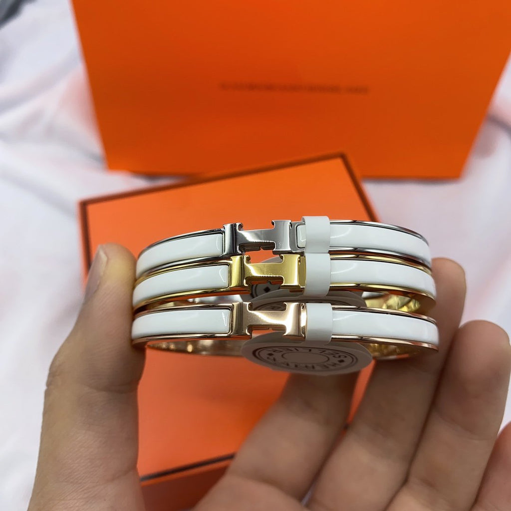ドリーム クラシック HM クリック ホワイト 8MM エナメルブレスレット