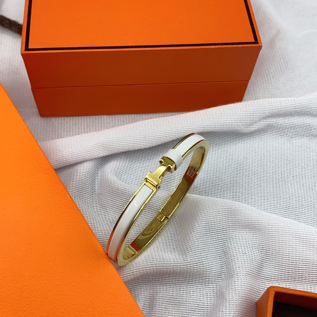 Dream CLASSIC HM CLIC WEISS 8MM EMAILLE-ARMBAND