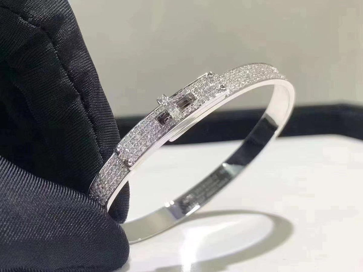 Dream HM KELLY BRACELET IN SILVER AND FULL PAVE DIAMOND