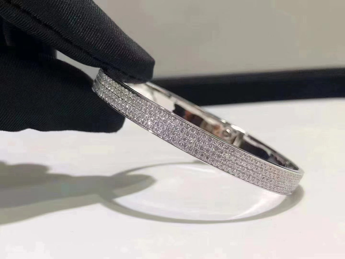 Dream HM KELLY BRACELET IN SILVER AND FULL PAVE DIAMOND