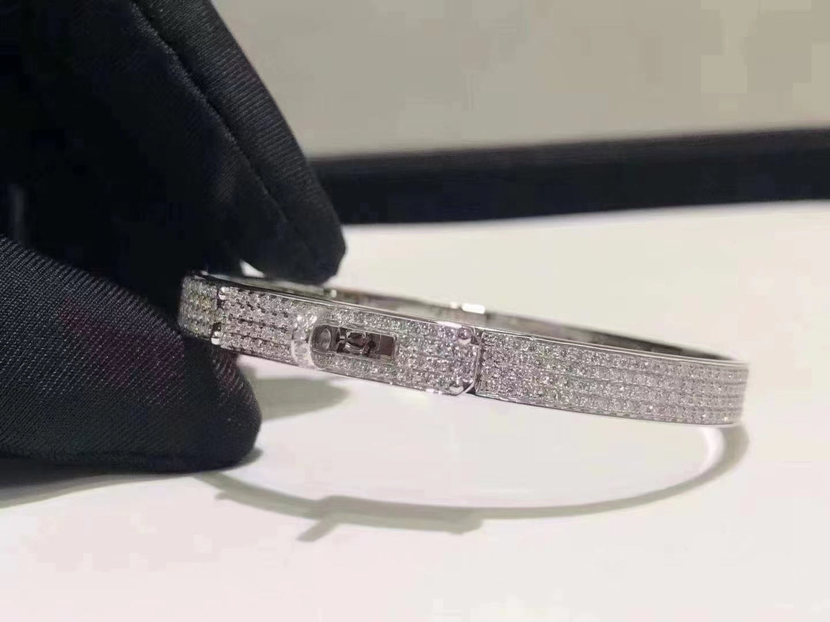 Dream HM KELLY BRACELET IN SILVER AND FULL PAVE DIAMOND