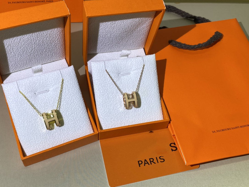 DREAM HM CLIC GELB EMAILLE GOLDHALSKETTE
