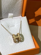 DREAM HM CLIC GELB EMAILLE GOLDHALSKETTE