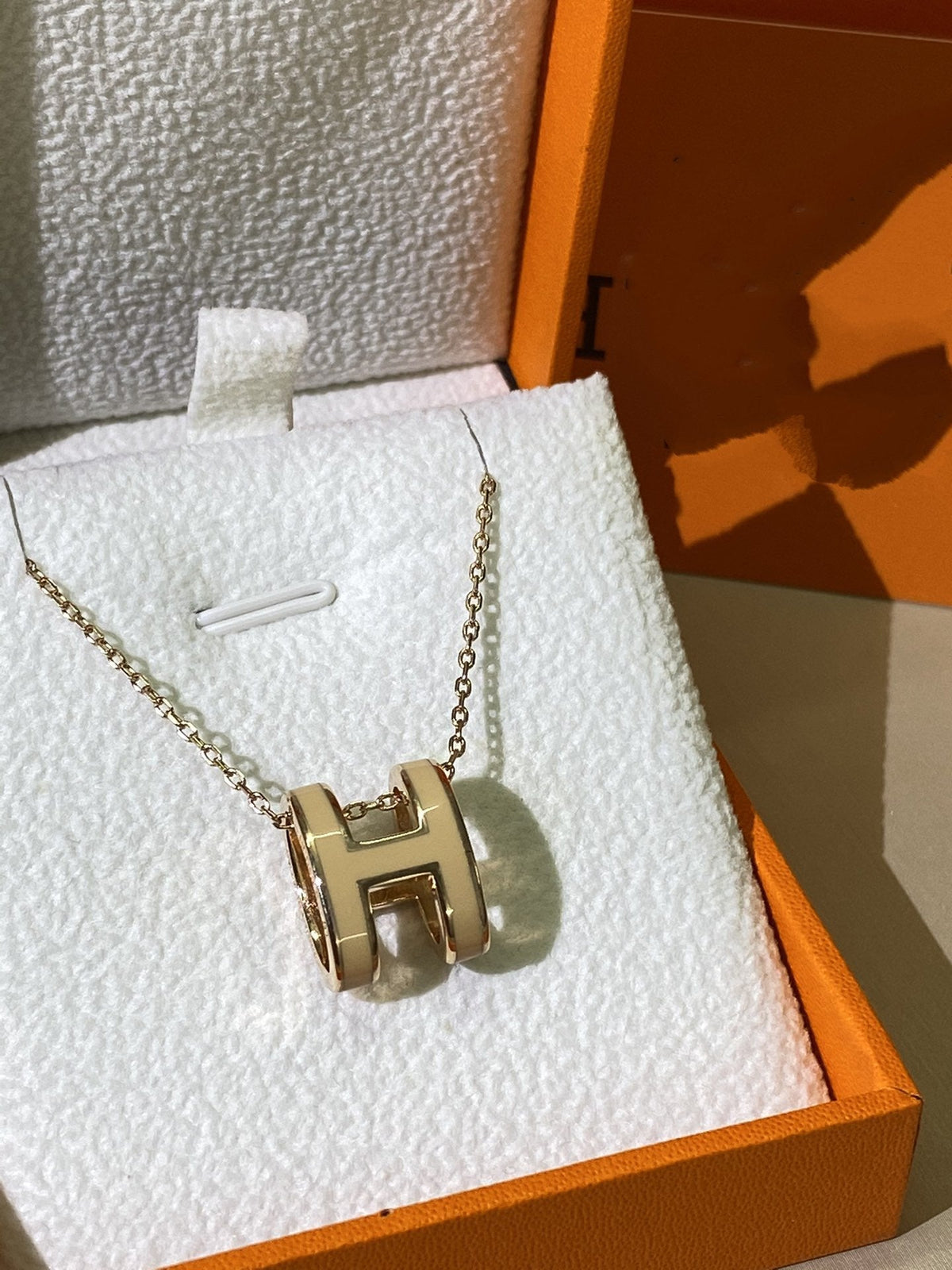 DREAM HM CLIC GELB EMAILLE GOLDHALSKETTE