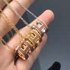 Dream H NECKLACE BROWN
