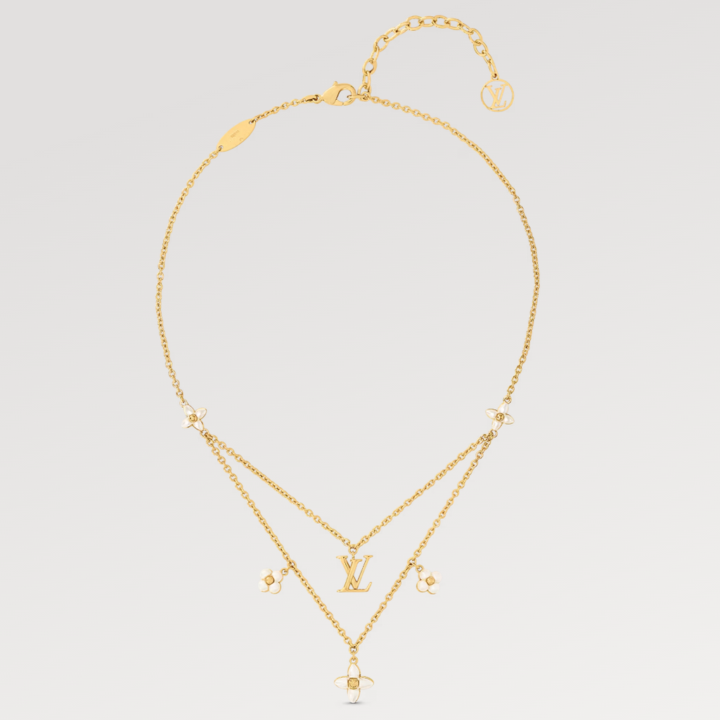 Dream FLOWERGRAM GOLD MOP DOUBLE ROW NECKLACE