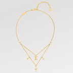 Dream FLOWERGRAM GOLD MOP DOUBLE ROW NECKLACE