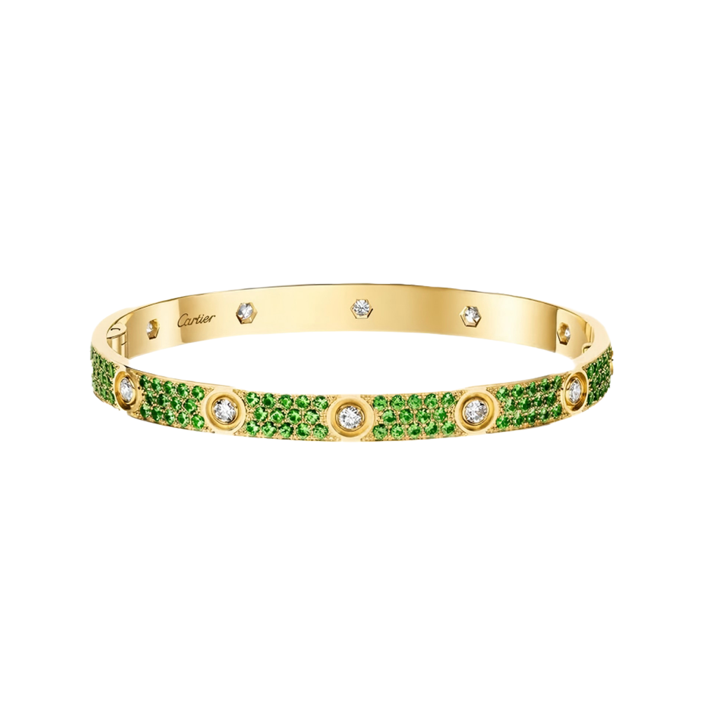[Dream ] 2026 PAVE GEMSTONE LOVE BRACELET 6.1MM 10 DIAMONDS