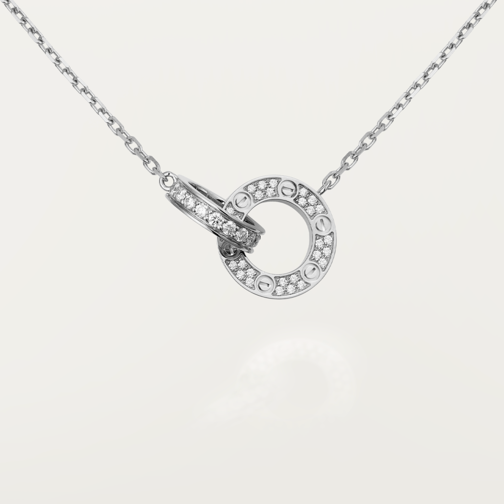 Dream LOVE 7,6-MM-HALSKETTE ROSEGOLD UND SILBER VOLLDIAMANT