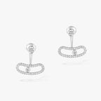 [Dream]MOVE UNO SILVER DIAMOND EARRINGS