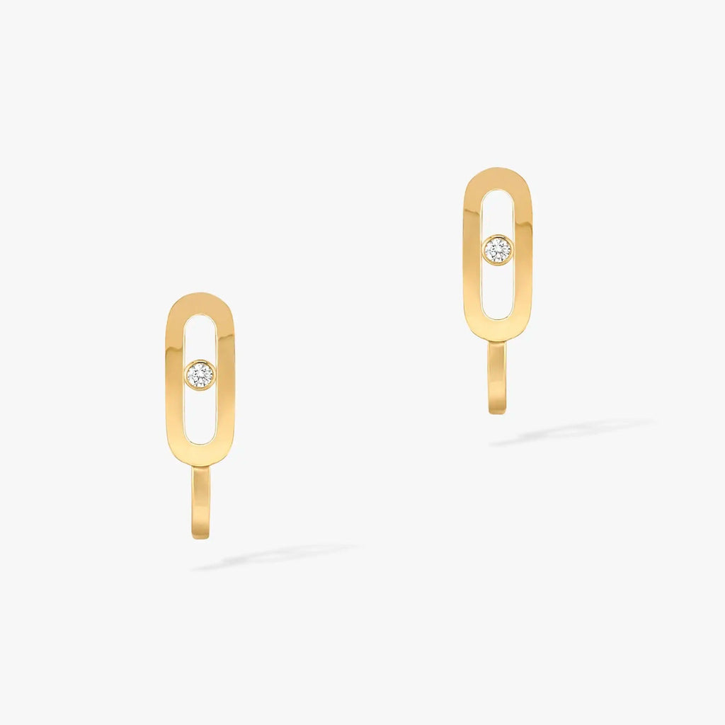 [Dream]CREOLES MOVE UNO MINI 1 DIAMANT-OHRRINGE