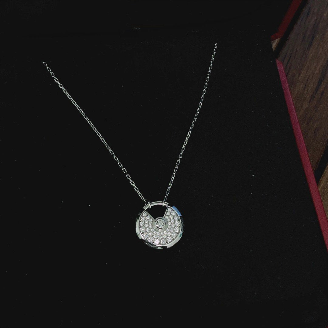 Dream AMULETTE SILVER FULL DIAMOND NECKLACE