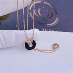 Dream AMULETTE ROSE GOLD ONYX NECKLACE
