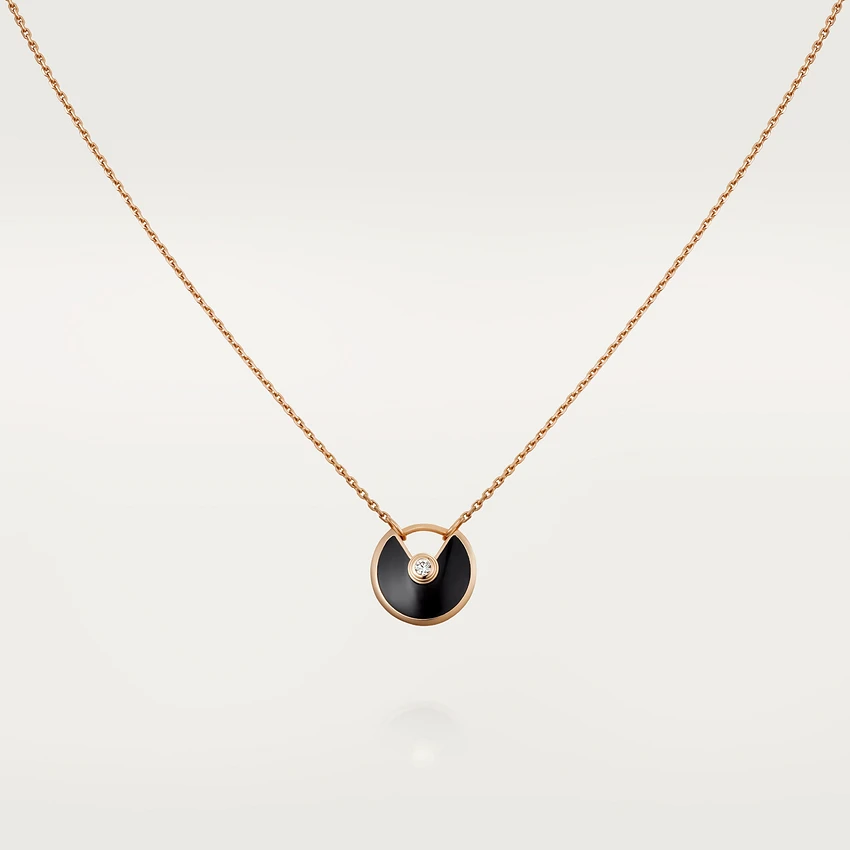 Dream AMULETTE ROSE GOLD ONYX NECKLACE