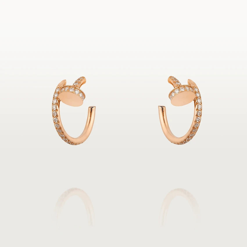 Dream JUSTE EARRINGS 12.75MM PINK GOLD DIAMOND